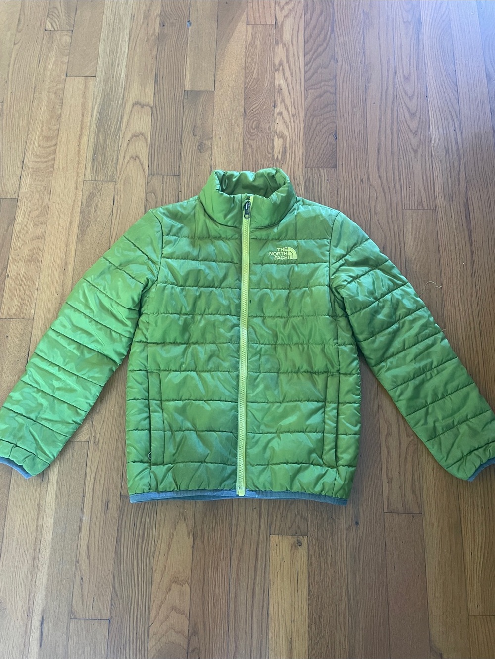 The North Face Kids' Green Lightweight Insulated Jacket size 7/8